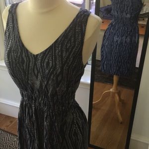 Blue midi dress